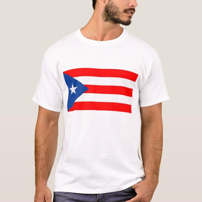 Puerto Rico flaggaT-tröja Tee Shirt (Framsida)