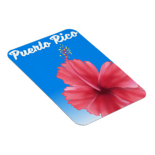 Puerto Rico Flor de maga reseblad Magnet