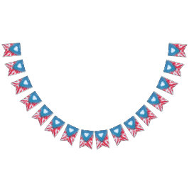 Puerto Rico för baner för tiedyepartybunting Vimplar