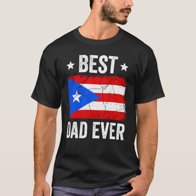 Puerto Rico För manar Puerto Rican Best Pappa någo T Shirt (Framsida)