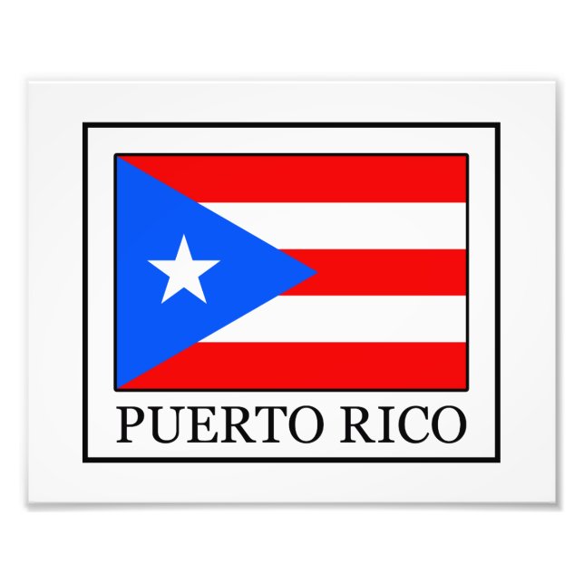 Puerto Rico Fototryck (Framsidan)