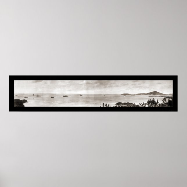 Puerto Rico Fraktass Photo 1914 Poster (Framsidan)