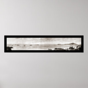 Puerto Rico fraktfoto 1914 Poster