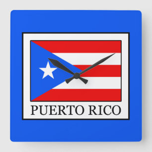 Puerto Rico Fyrkantig Klocka