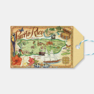 Puerto Rico Gift Märkre Presentetikett