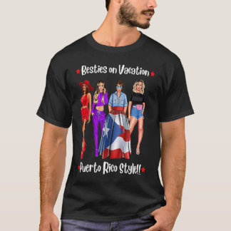 Puerto Rico Girls Resa Besties on Vacation Helg T Shirt