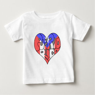 Puerto Rico Graffiti Heart Tee Shirt