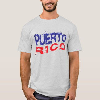 Puerto Rico Grafik-T-Shirt med Sliten Design Tee Shirt