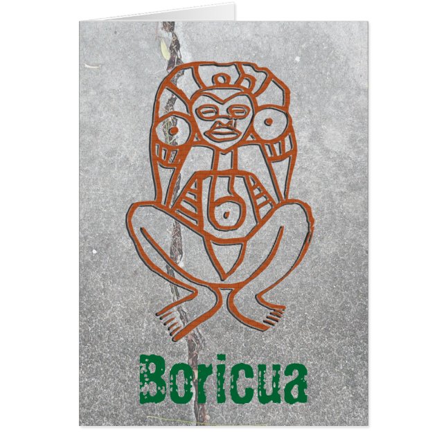 Puerto Rico - gudinna Hälsningskort (Framsidan)