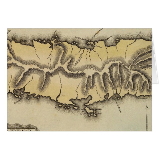 Puerto Rico Hälsningskort (Framsidan Horizontal)