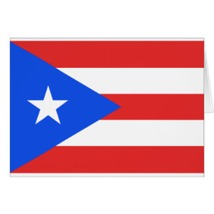 Puerto Rico-hälsningskort för Flagga Hälsningskort