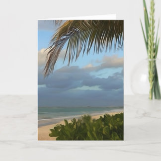 Puerto Rico Handflatan Beach Digital Art-gratulati Kort