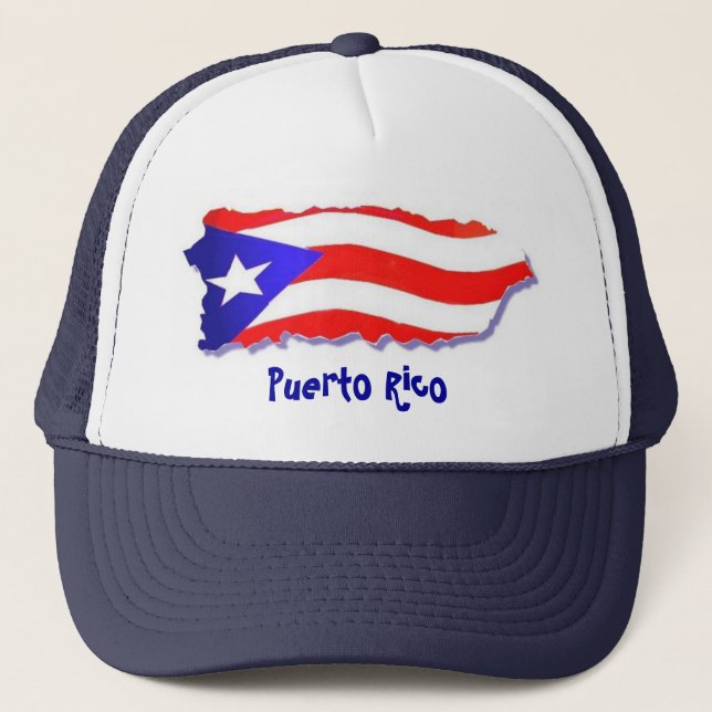 Puerto Rico hatt Truckerkeps (Framsida)