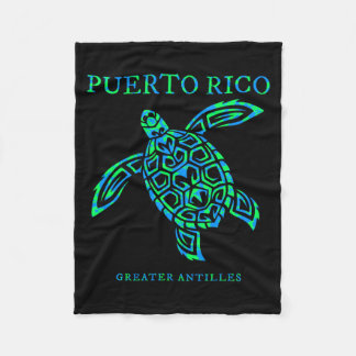 Puerto Rico havssköldpadda pojkar flickor småbarn Fleecefilt
