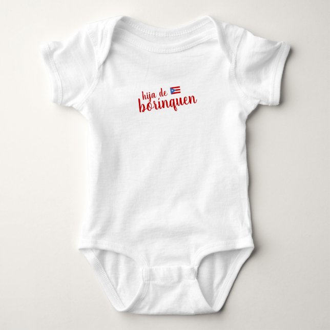 Puerto Rico Hija de Borinquen Girl T Shirt (Framsida)