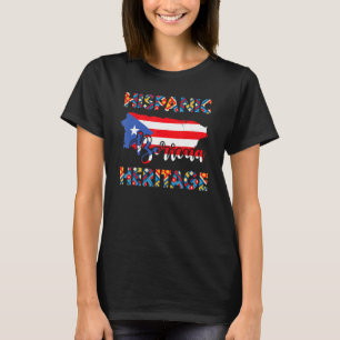 Puerto Rico Hispanic Heritage Boricua T Shirt