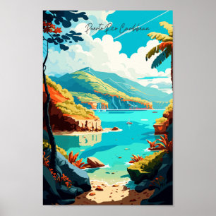 Puerto Rico i vintage resor Poster
