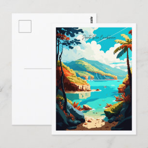 Puerto Rico i vintage resor Vykort