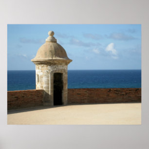 Puerto Rico inramade fotoet Poster