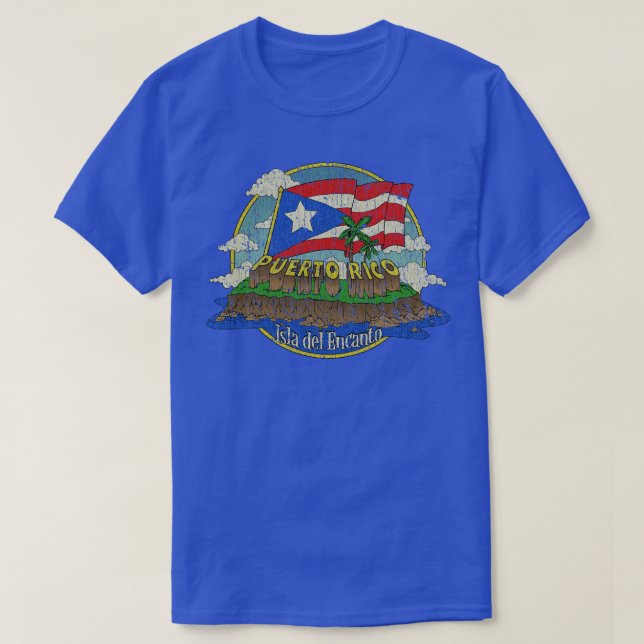 Puerto Rico Isla del Encanto 1898 T Shirt (Design framsida)