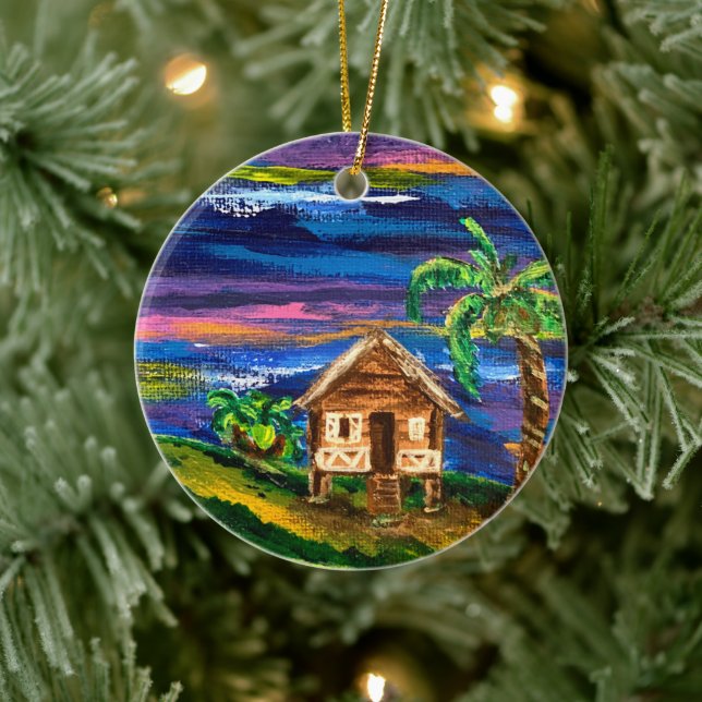 Puerto Rico jibaro house ornament (Träd)