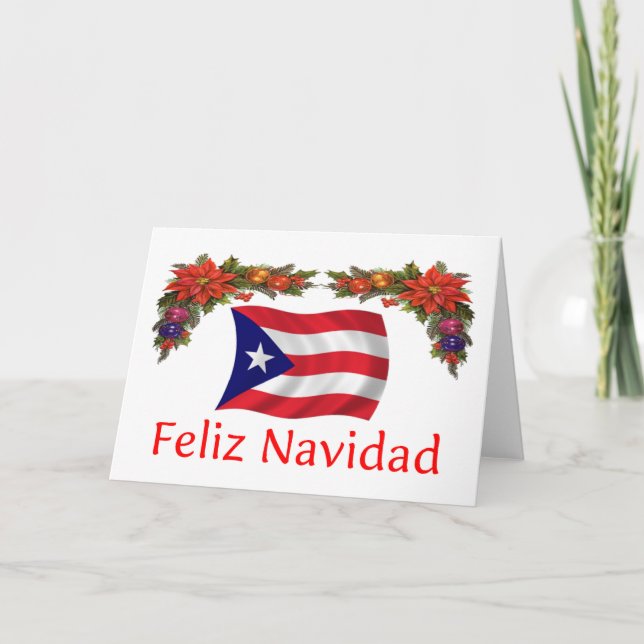 Puerto Rico jul Helgkort (Framsida)