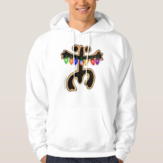 Puerto Rico Julafton Coqui Taino Symbol Boricua Fl Hoodie (Framsida)
