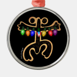 Puerto Rico Julafton Coqui Taino Symbol Boricua Fl Julgransprydnad Metall