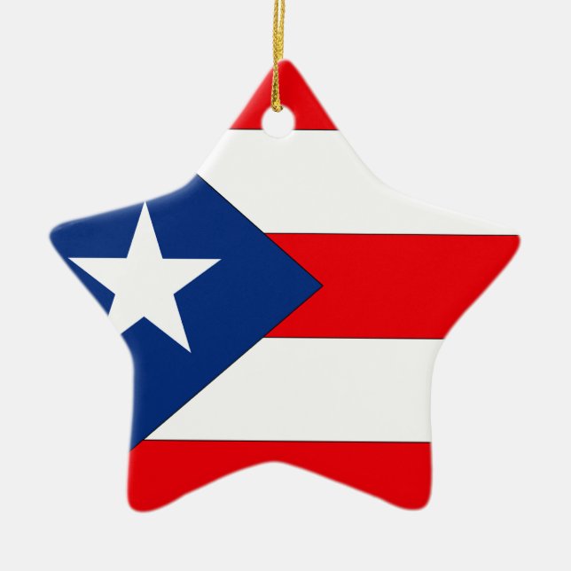 Puerto Rico Julgransprydnad Keramik (Framsidan)