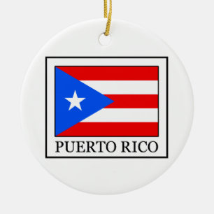 Puerto Rico Julgransprydnad Keramik