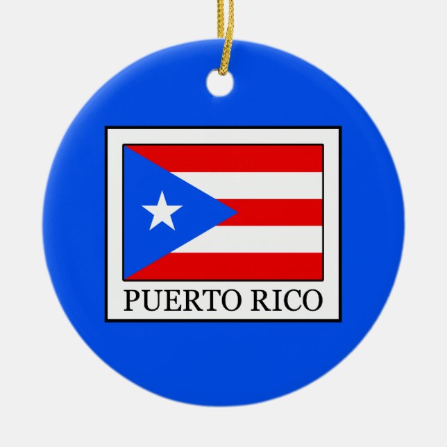 Puerto Rico Julgransprydnad Keramik (Framsidan)