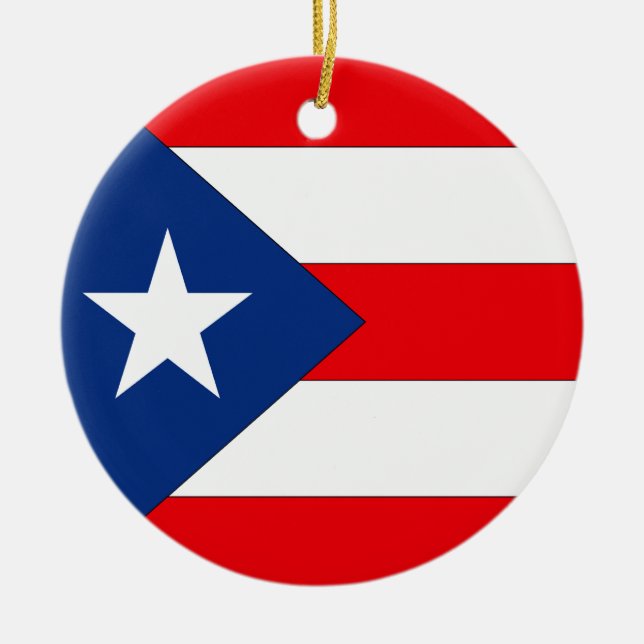 Puerto Rico Julgransprydnad Keramik (Framsidan)