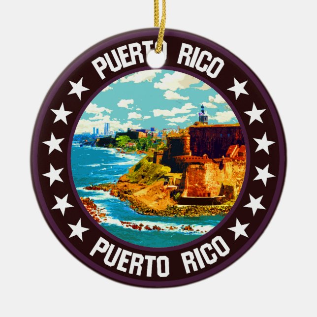Puerto Rico Julgransprydnad Keramik (Framsidan)