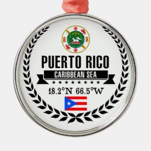 Puerto Rico Julgransprydnad Metall