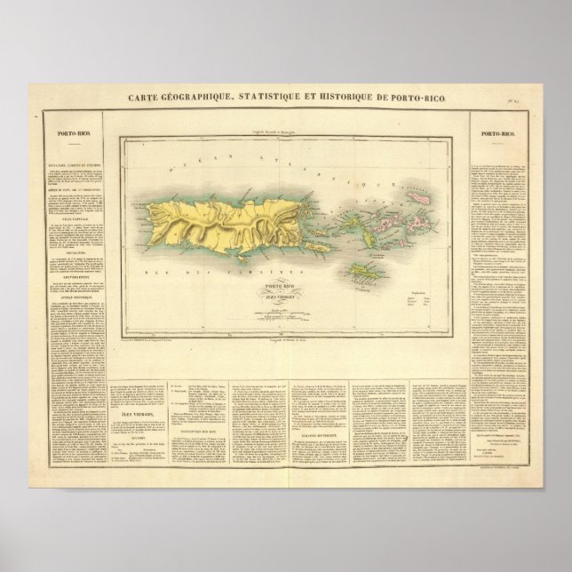 Puerto Rico, Jungfruöarna Poster (Framsidan)