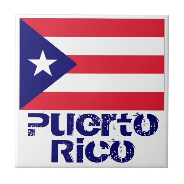 Puerto Rico Kakelplatta (Framsidan)