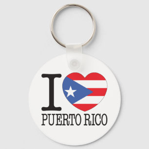 Puerto Rico kärlek v2 Nyckelring