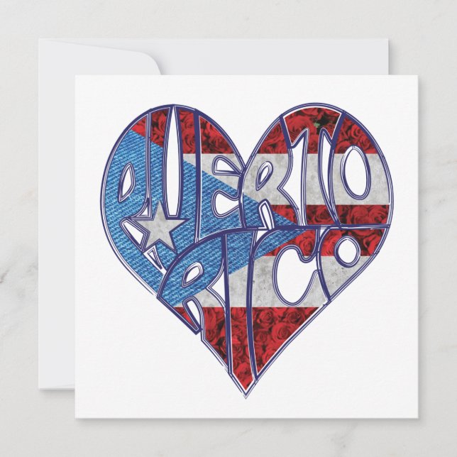 Puerto Rico Kärlekskort Kort (Framsida)