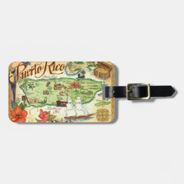 Puerto Rico Karta Bagagebricka