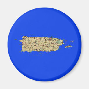 Puerto Rico kartamagnet Magnet