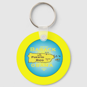 Puerto Rico Keychain Nyckelring