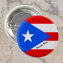 Puerto Rico-knapp, patriotisk Puerto Rican-Flagga