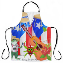 Puerto Rico-kulturell kokningspresent Apron