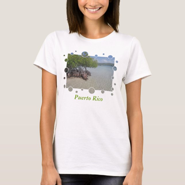 Puerto Rico kvinna T-tröja T-shirt (Framsida)