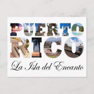 Puerto Rico La Isla del Encanto Collage Vykort