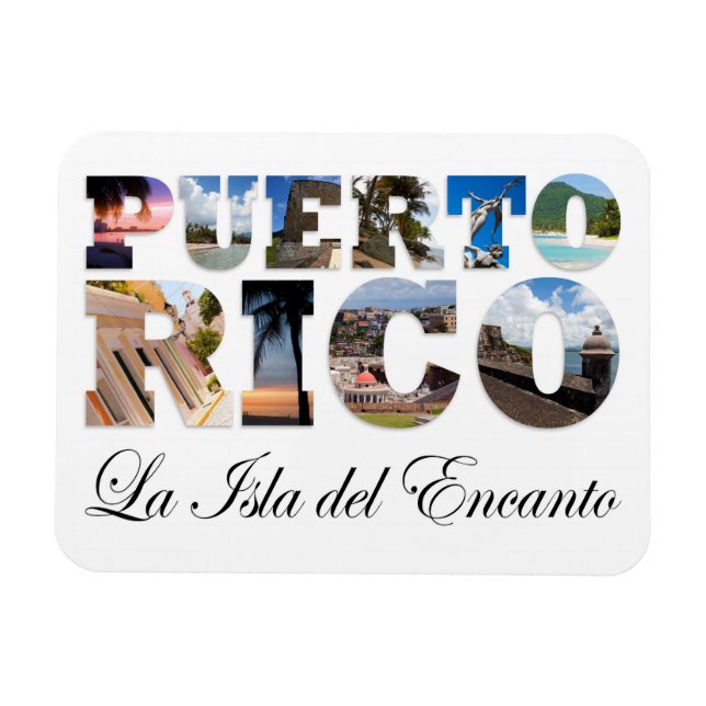 Puerto Rico La Isla Del Encanto Magnet (Horisontell)