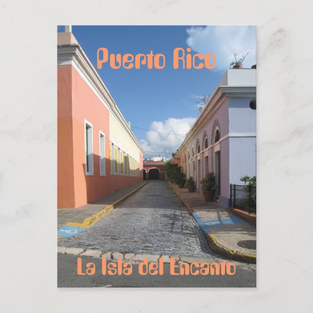 Puerto Rico La Isla del Encanto Postcards Vykort (Framsida)