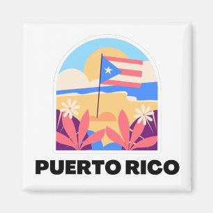 Puerto Rico liggande magnet