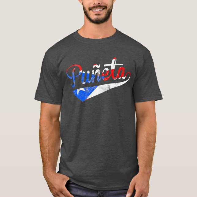 Puerto Rico Lo Hace Mejor Puneta Flag T Shirt (Framsida)