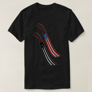 Puerto Rico Machete Flaggor T Shirt